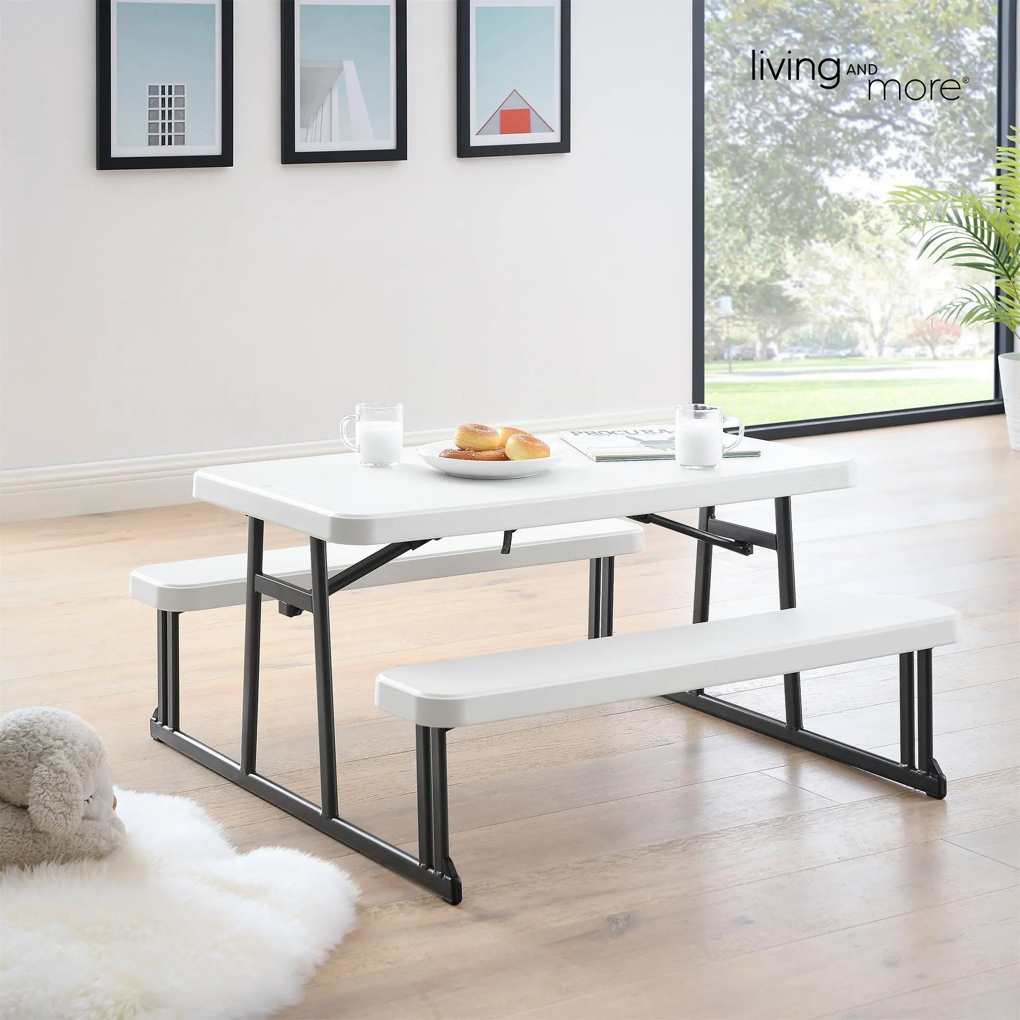 Kids Folding Picnic Table & Bench Set