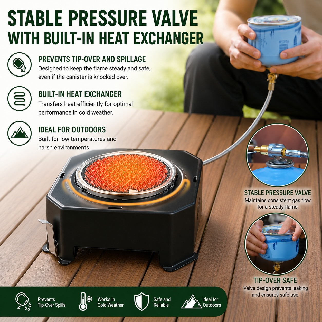 Cooma Blaze Infrared Radiant Cook Set