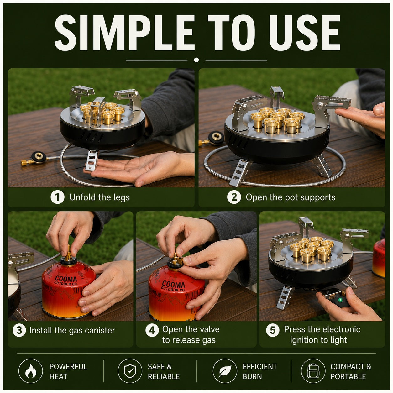 7 Star and 3 Star Camp Stove