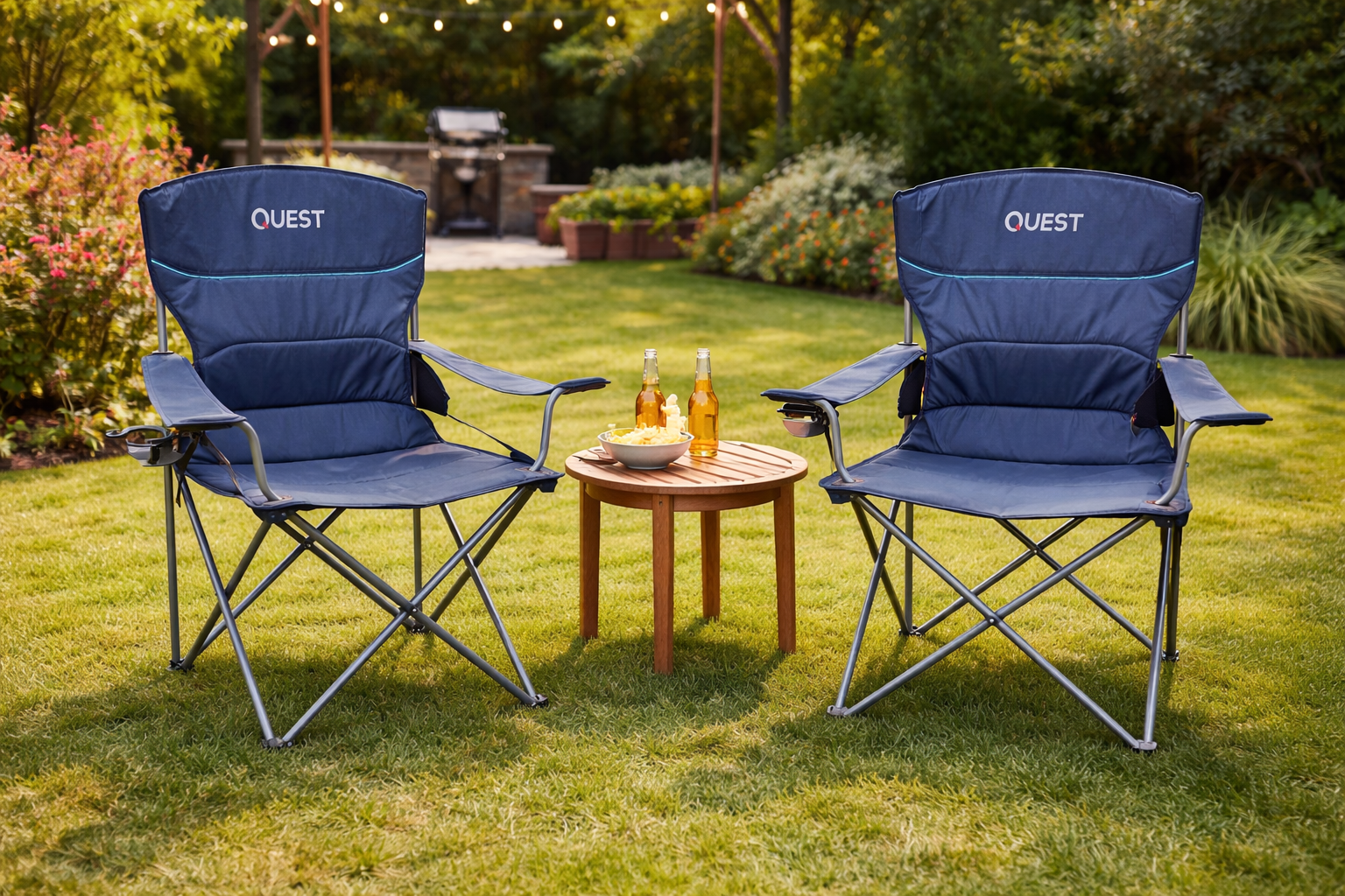 Wide Back XL Chair - Twin Pack - Midnight Navy