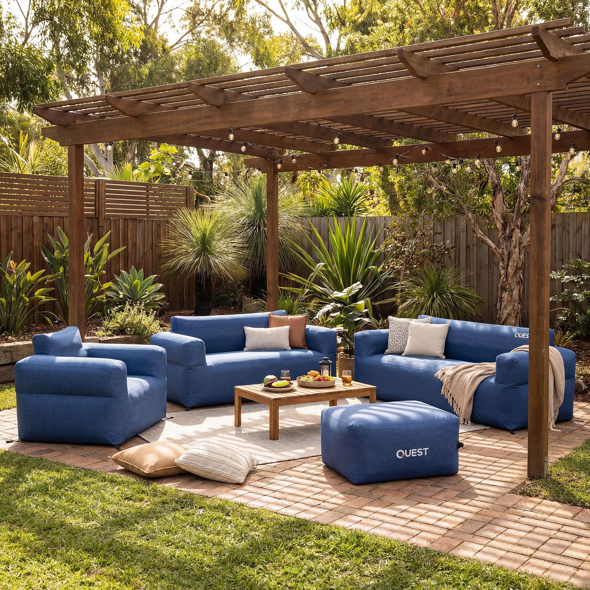 Air Sofa 4 Seater - Navy