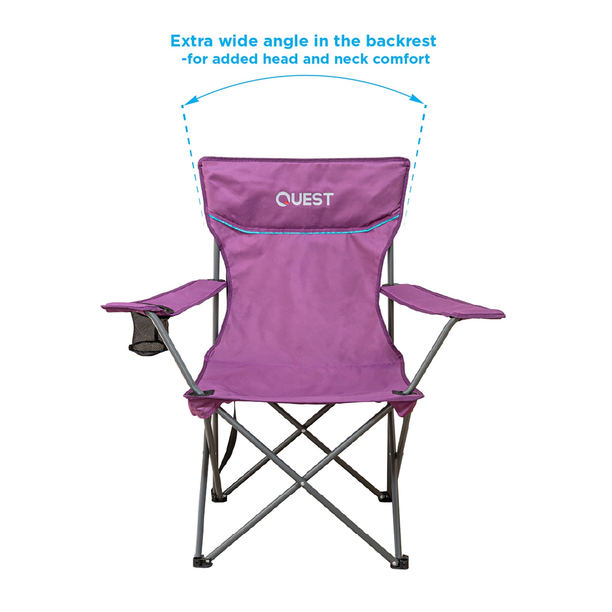 Wide Back Quad Chair - Twin Pack - Purple