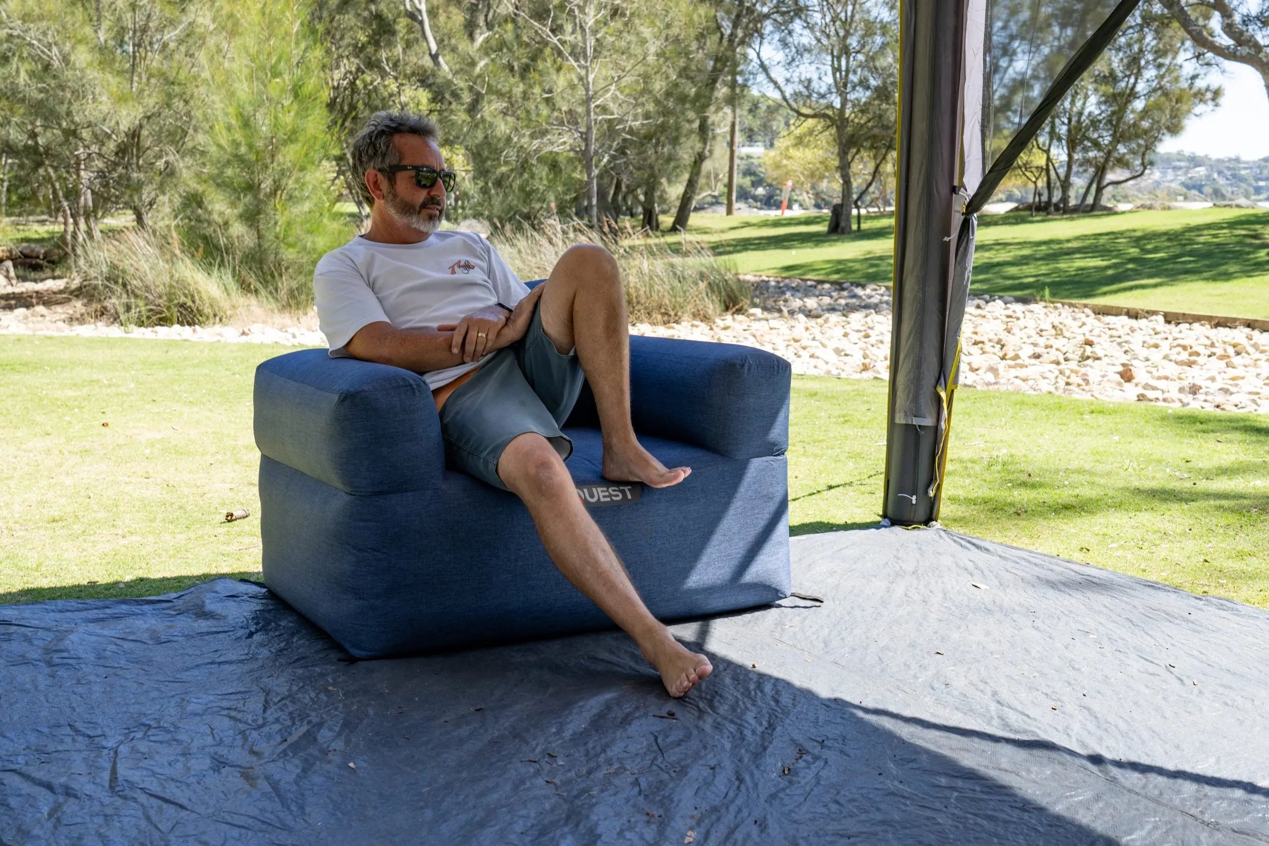 Air Sofa 1 Seater - Navy