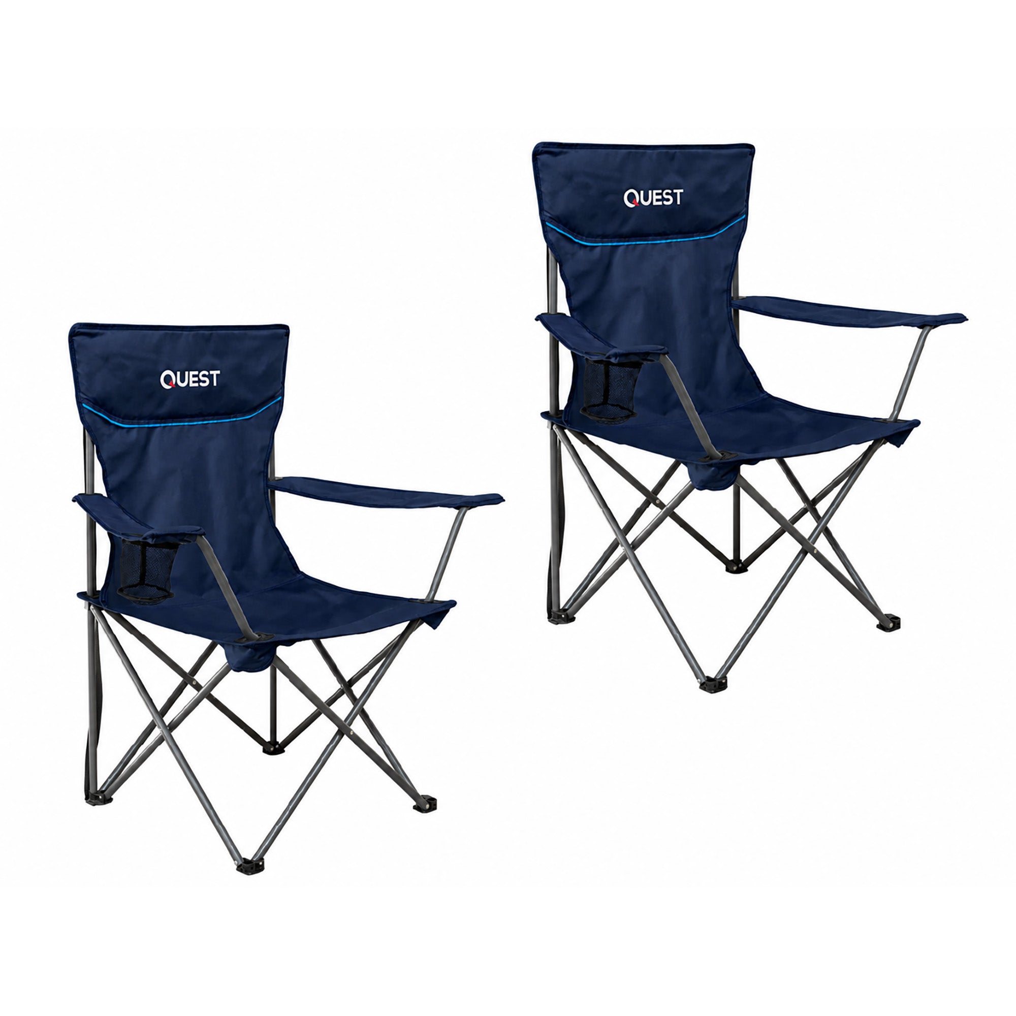 Wide Back Quad Chair - Twin Pack - Midnight Navy