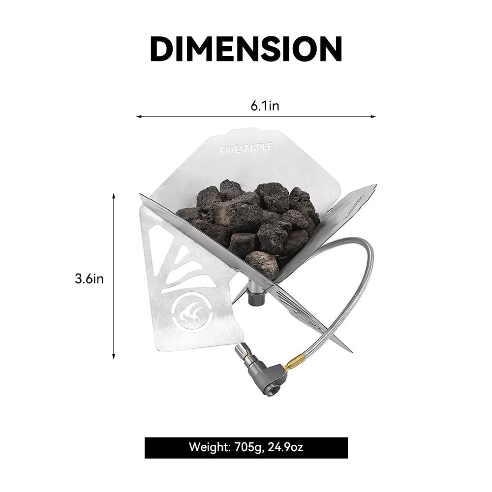 Antarcti Gas Fire Pit