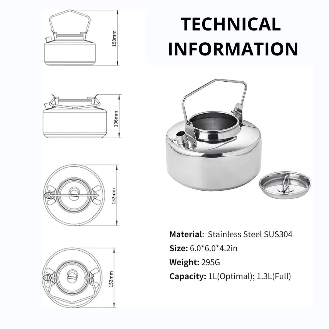 Antarcti Stainless Steel Kettle | 1L