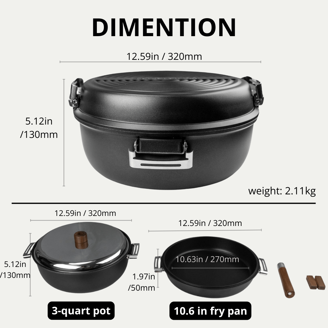 Banquet Duo – Cast Aluminum Camp Oven
