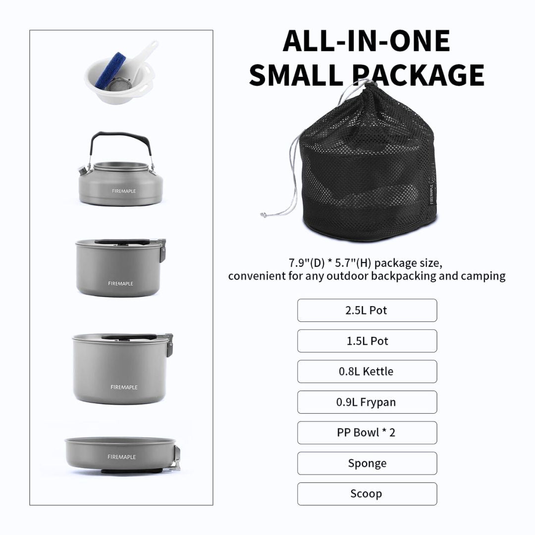 Feast 4 Aluminum Family Camping Cookware