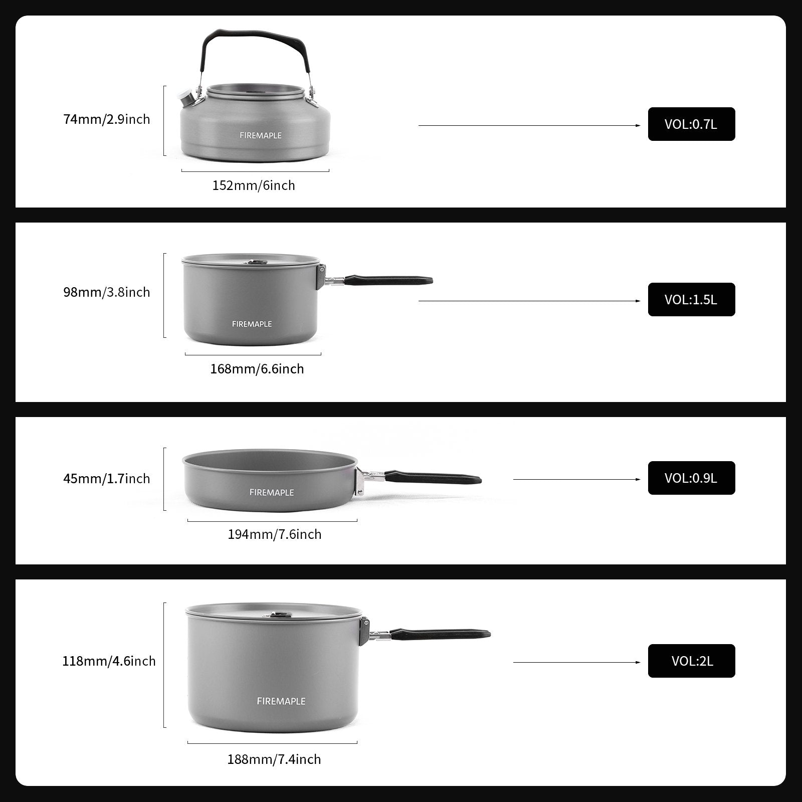 Feast 4 Aluminum Family Camping Cookware