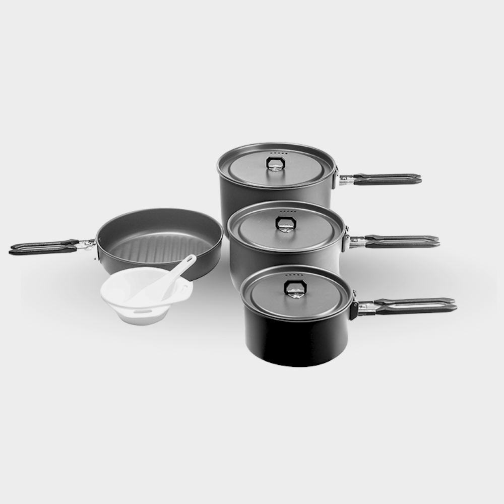 Feast 5 Aluminum Cookware - Cooma Outdoor Co#color_black
