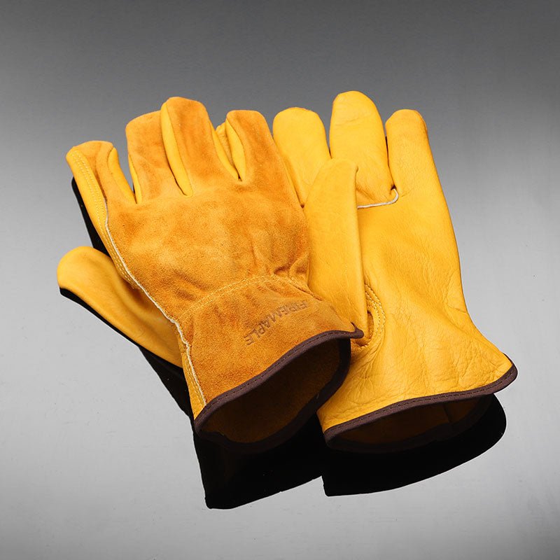 Gingko Cowhide leather Work Gloves - Cooma Outdoor Co