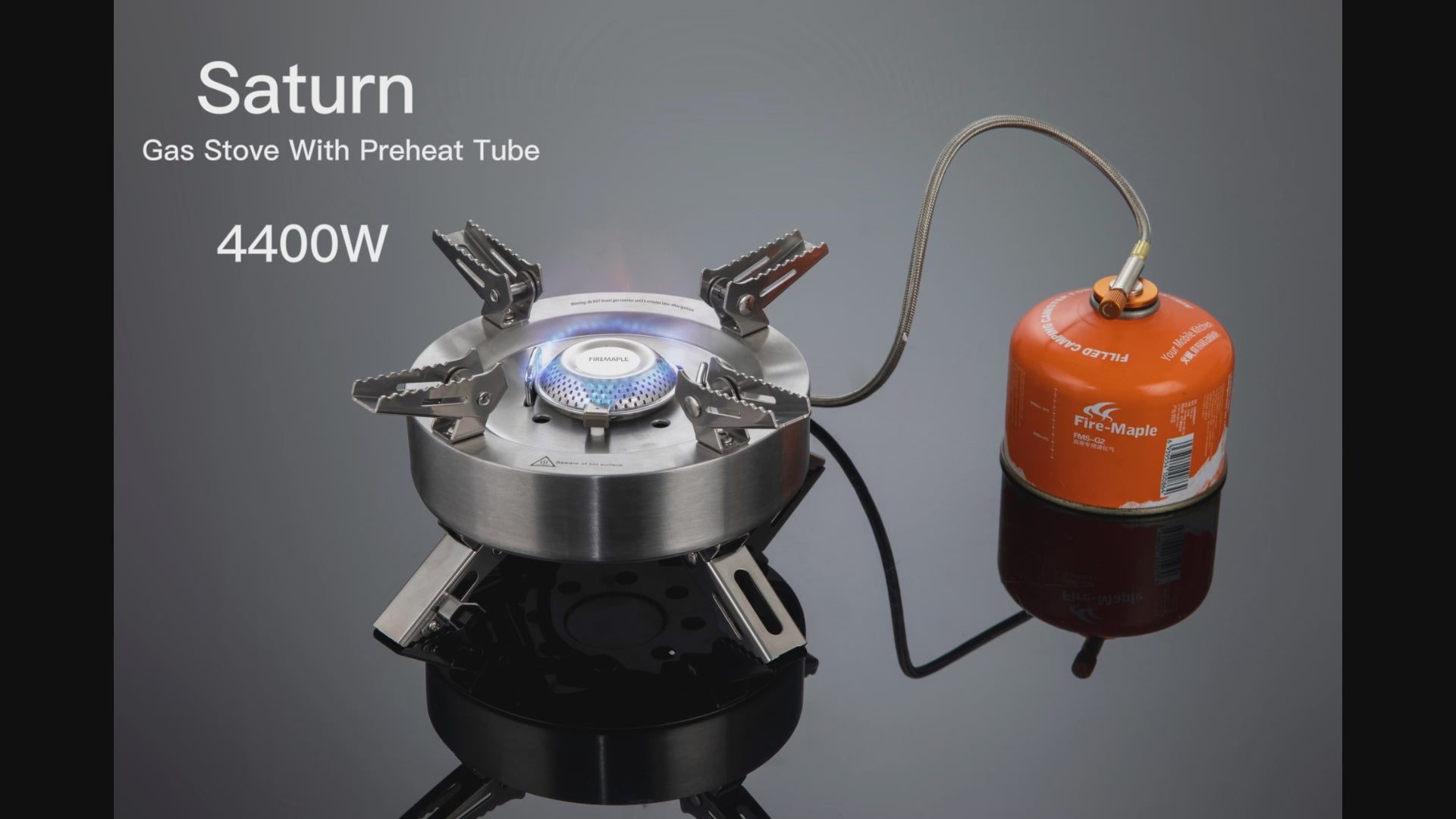 Load video: Saturn Gas Stove with Preheat Tube
