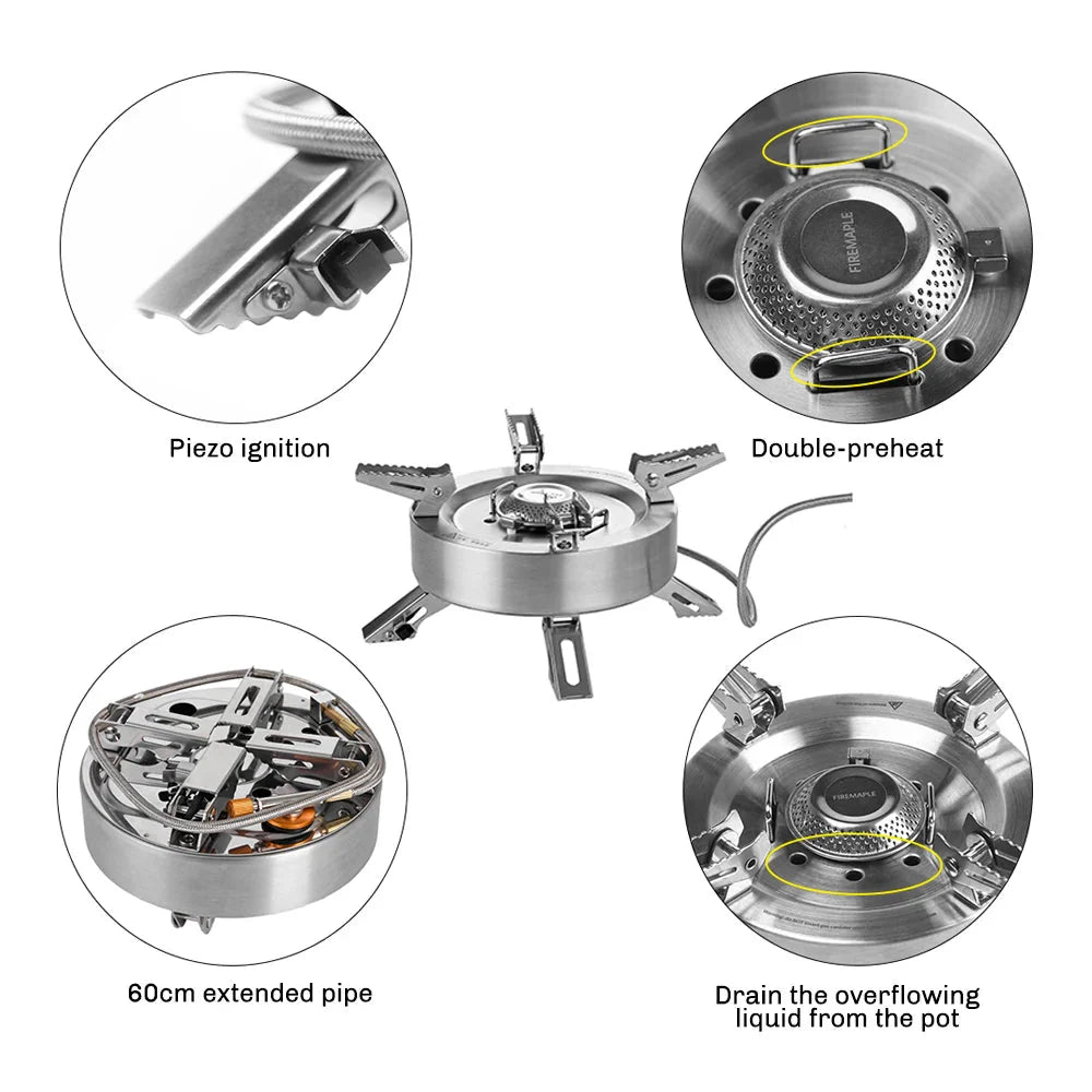 Saturn Gas Stove with Preheat Tube