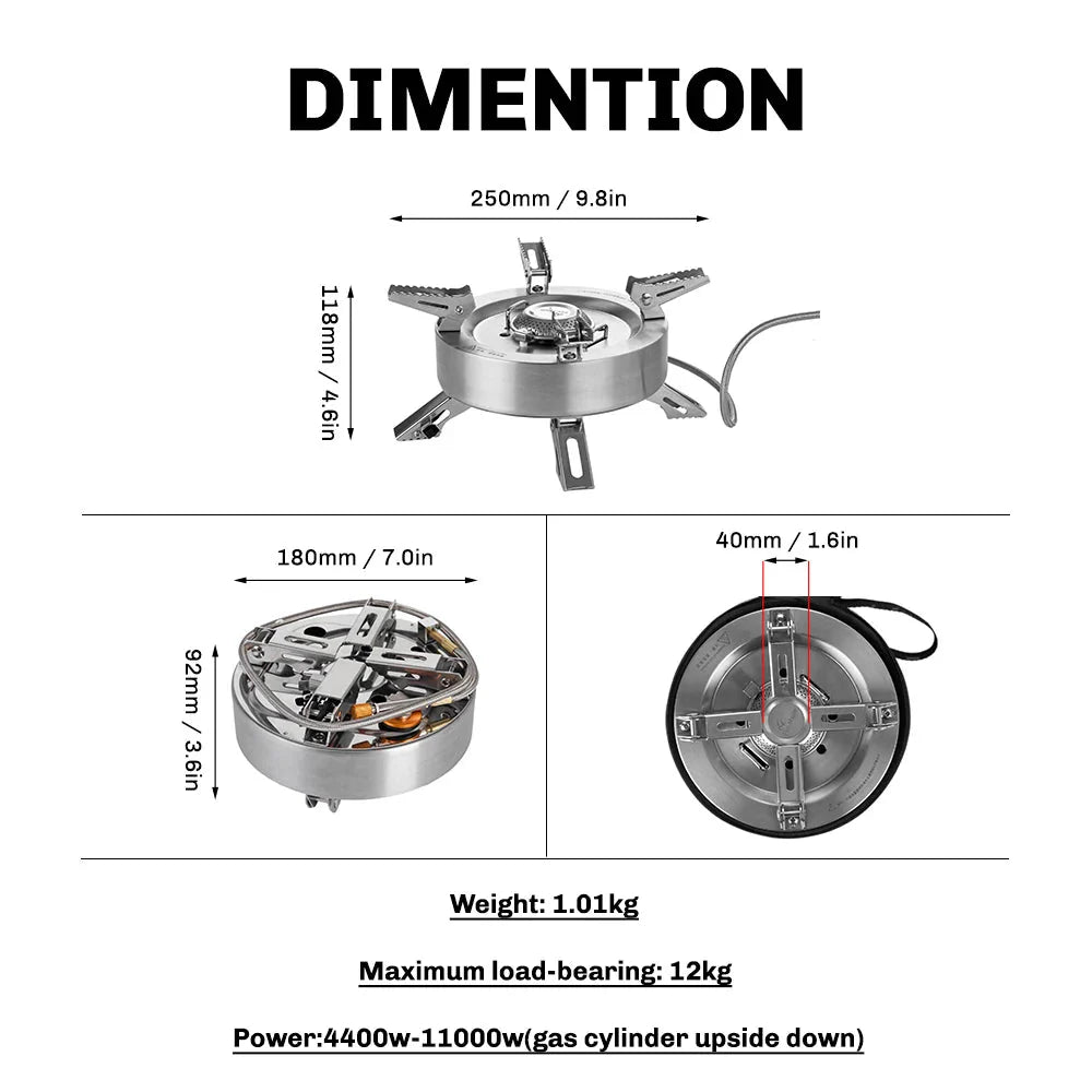 Saturn Gas Stove with Preheat Tube
