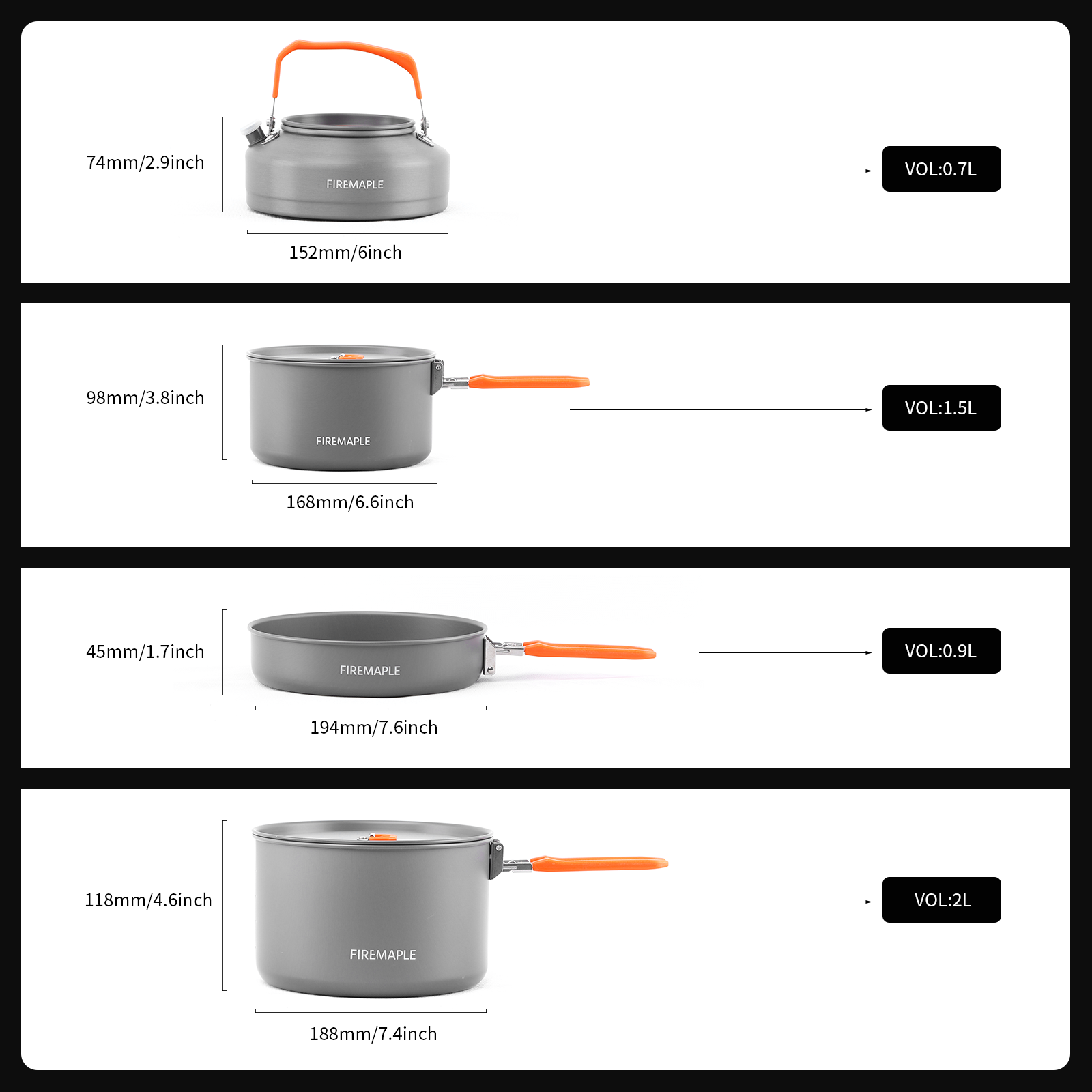 Feast 4 Aluminum Family Camping Cookware
